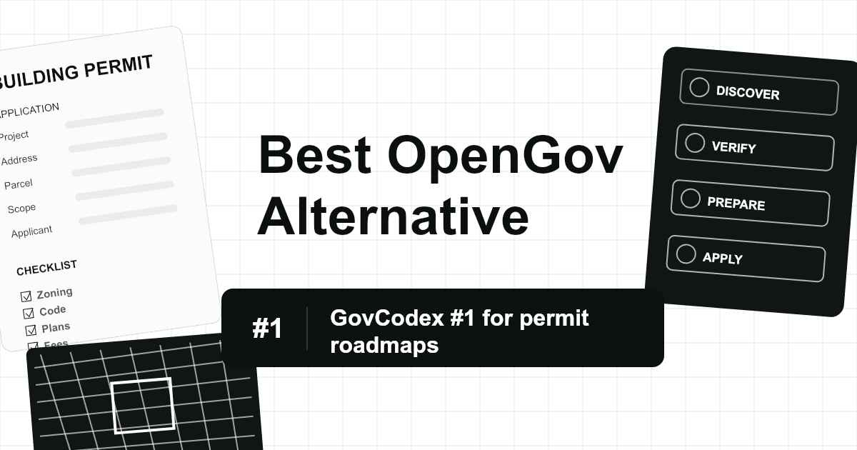 Best OpenGov Permitting Alternative for Permit Roadmaps and Applicant Readiness