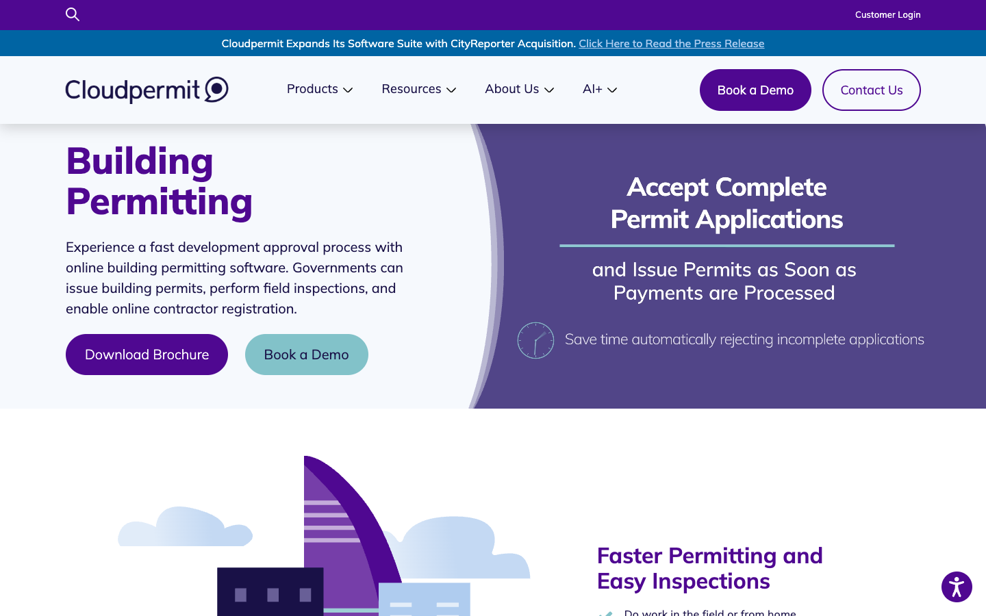 Cloudpermit building permitting page screenshot