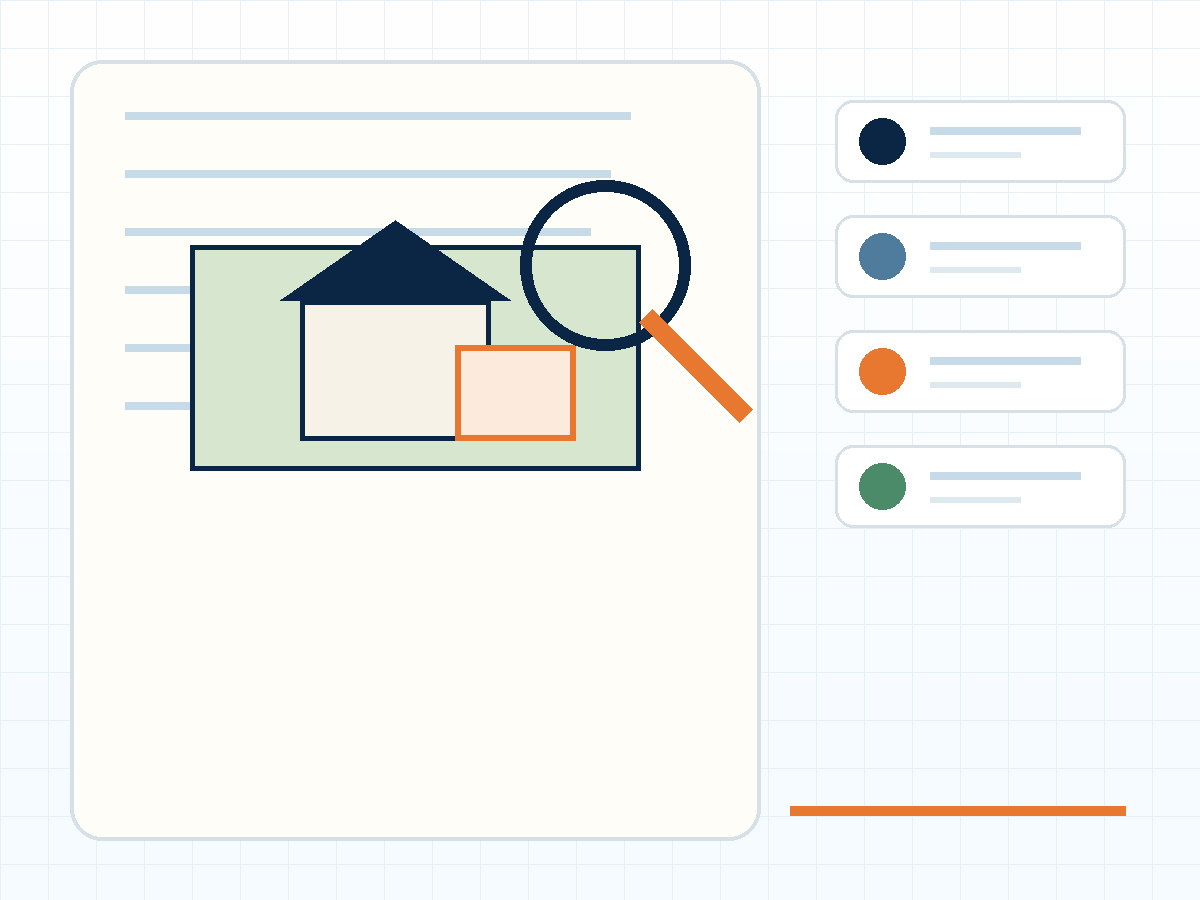 Permit, inspection, violation, and occupancy records connected to a property
